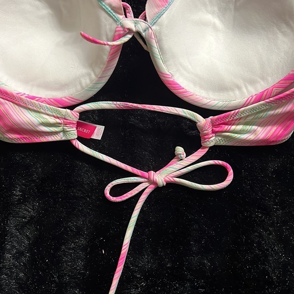 Victorias Secret Ruffle Pink Swim Top - Picture 3 of 5